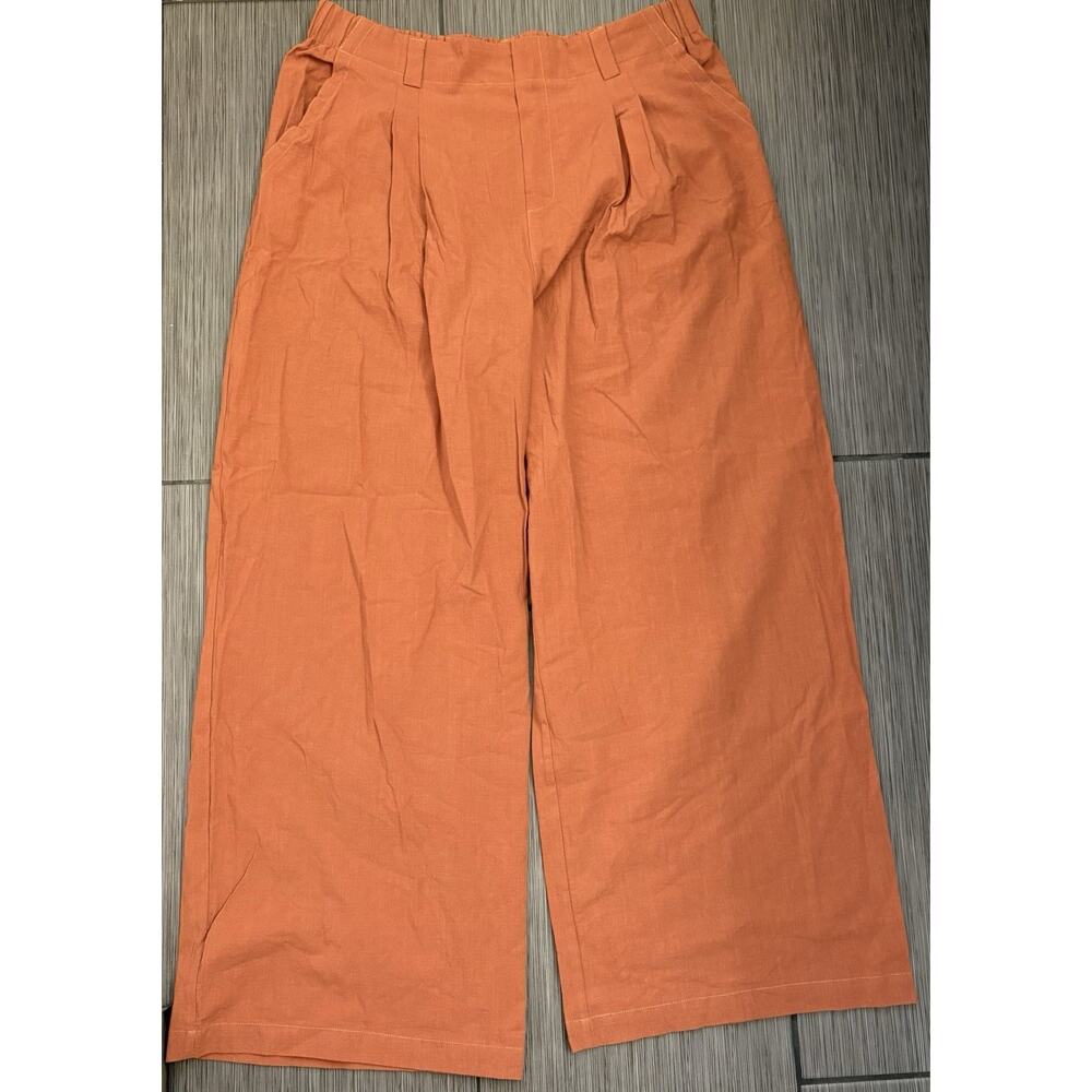 HALARA Wide Leg Pants in Orange